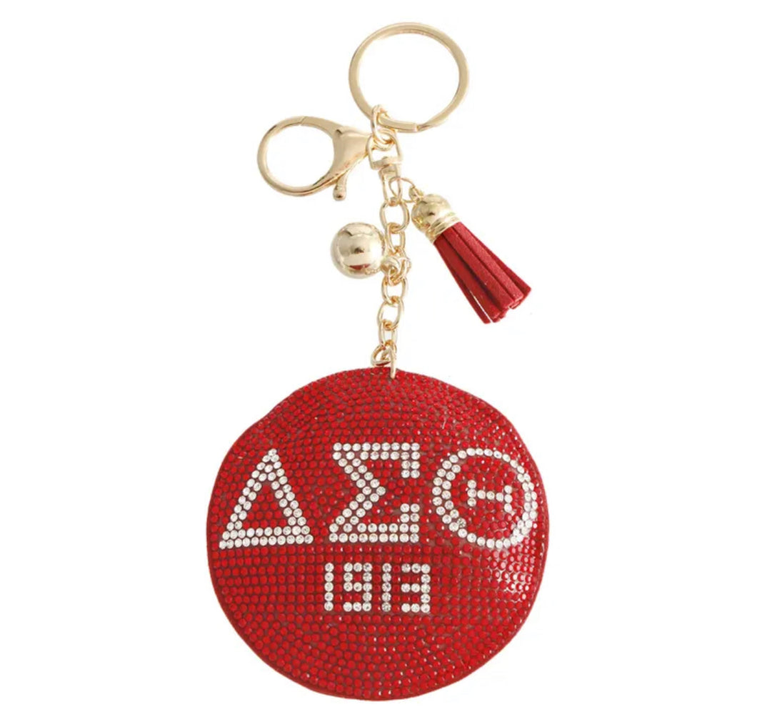 Delta Sigma Theta puffy keychain