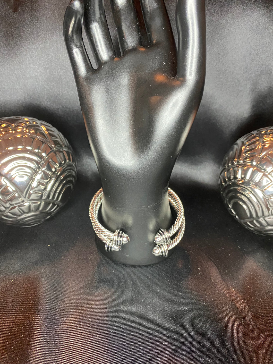 Black Stripe Cable Classic Bangles
