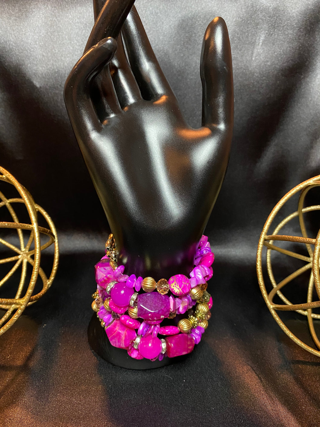 Magenta Stone- Two wrap set