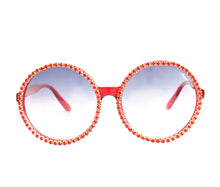 Load image into Gallery viewer, Red round stone sunglasses
