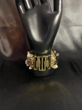 Load image into Gallery viewer, Gold tone and pearl watch
