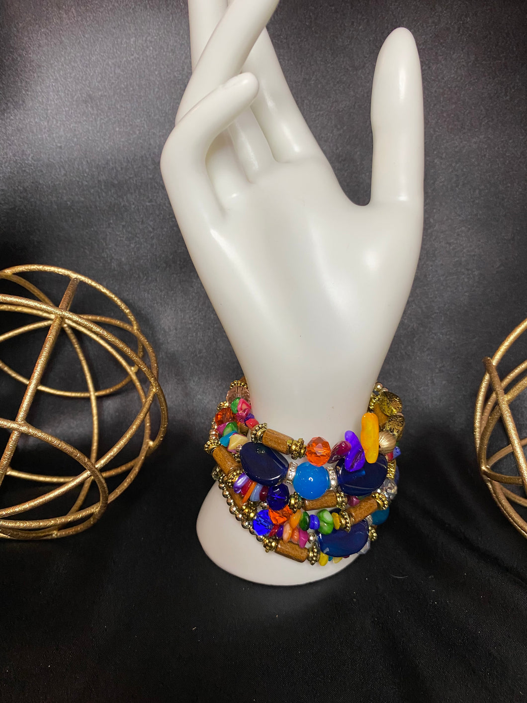 Jewel Tone Multi - Two wrap set