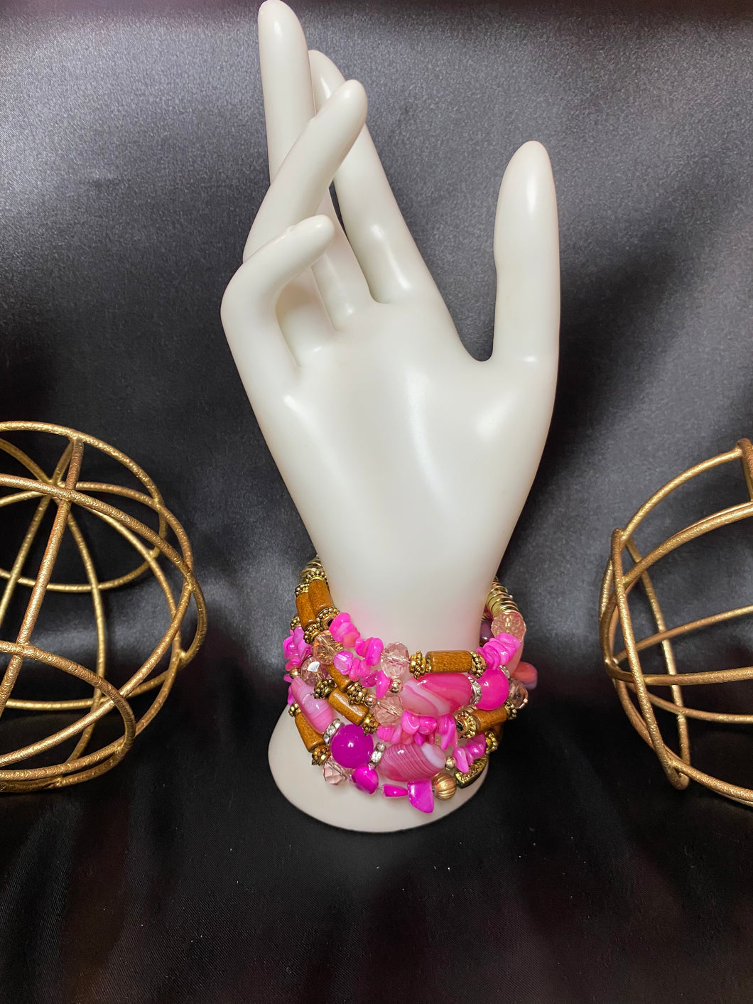 Pink Stone - Two wrap set