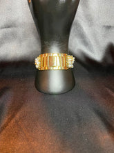 Load image into Gallery viewer, Gold tone opal chain link watch
