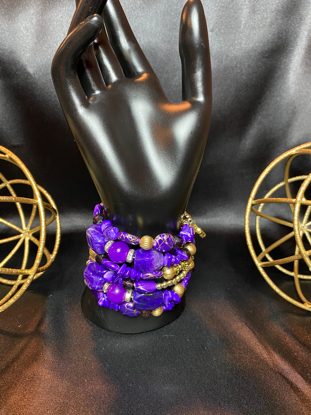 Purple Stone - Two wrap set