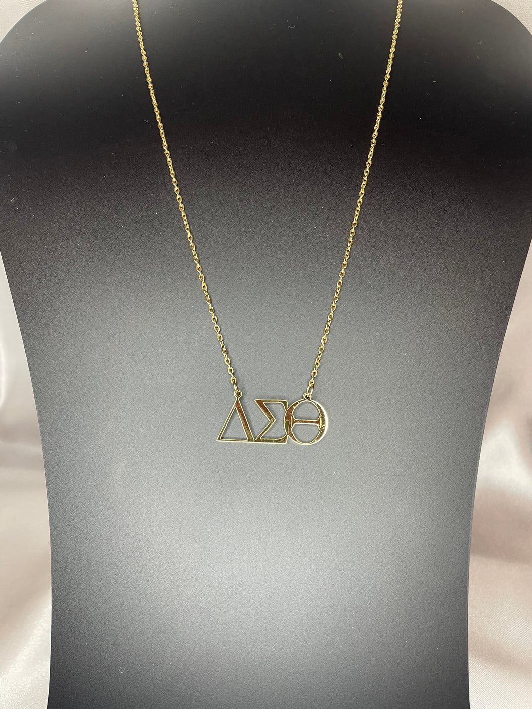 Delta Sigma Theta Symbols Necklace- Gold